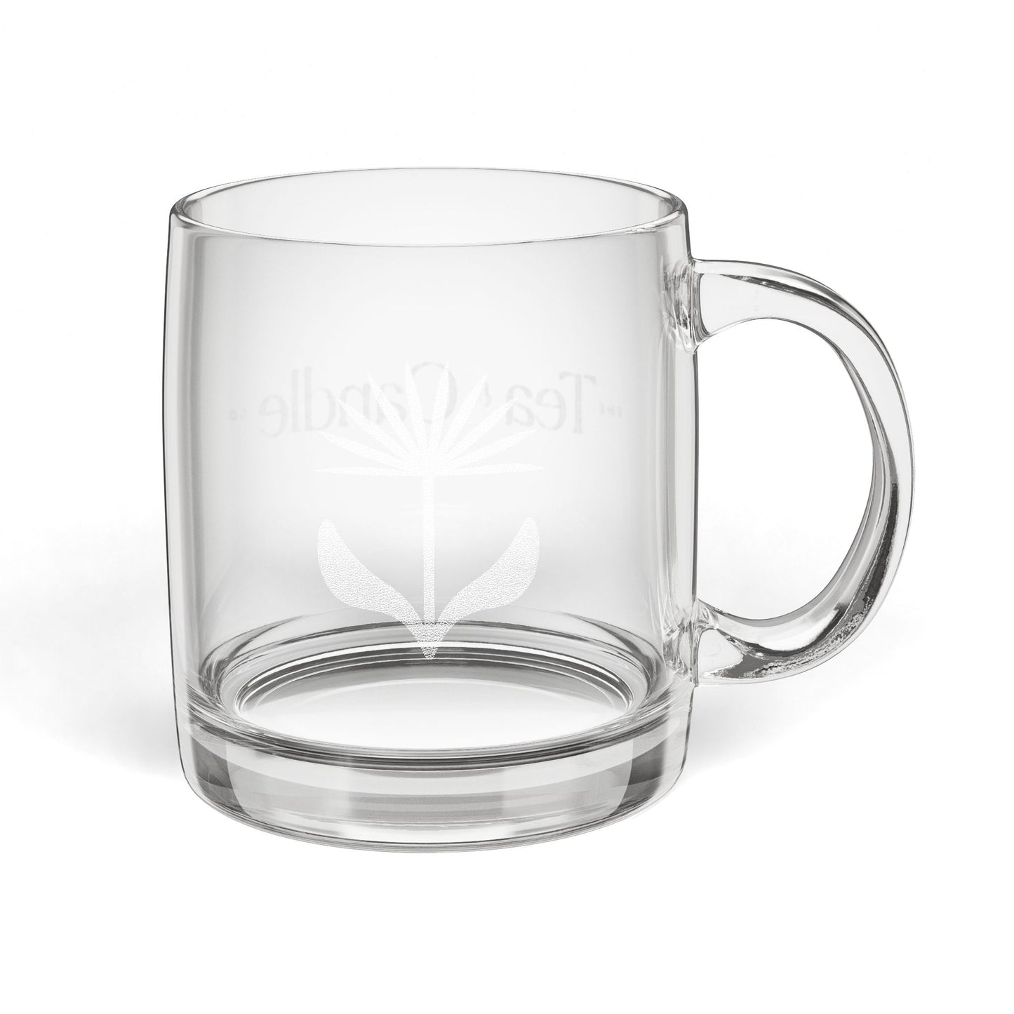 Premium Engraved Logo Glass Mug 12.25oz