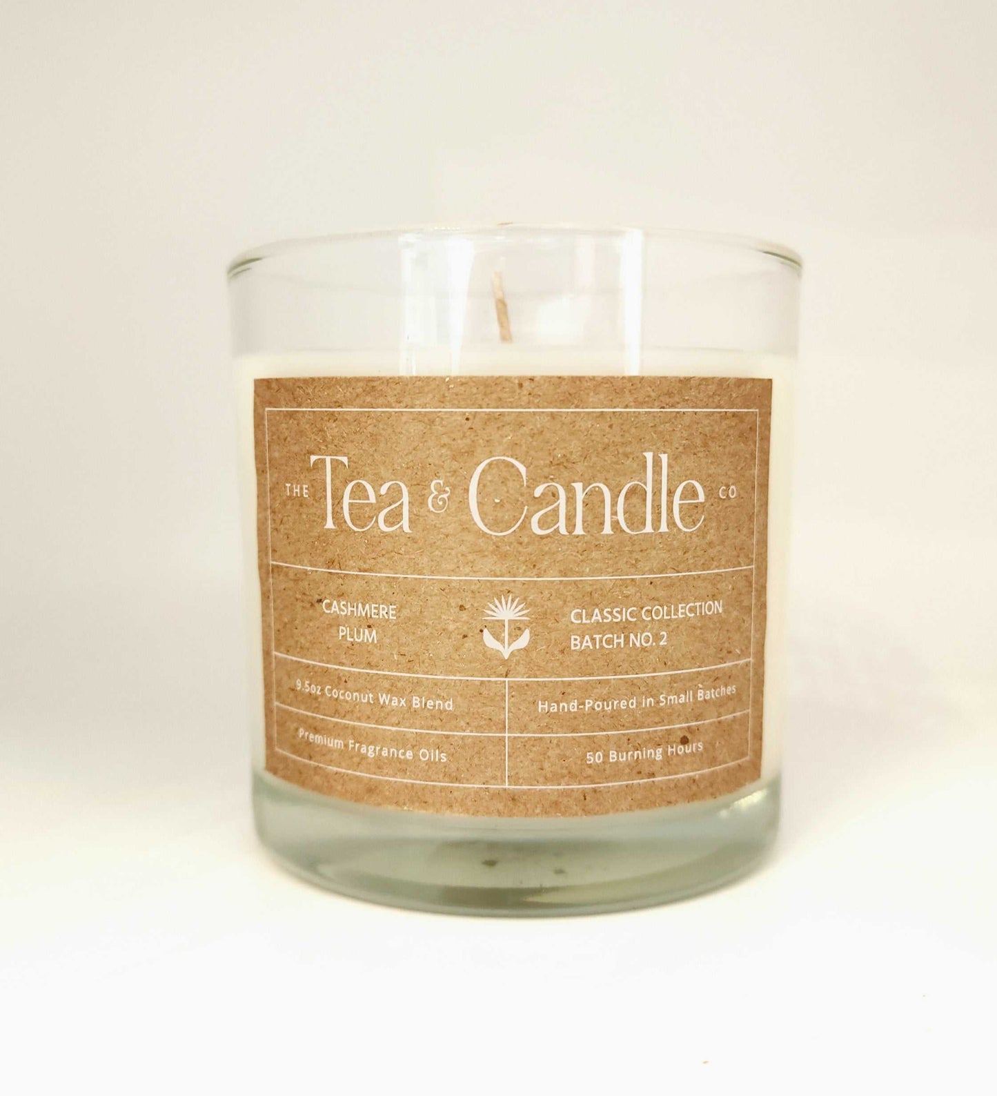 Cashmere Plum Coconut Wax Candle - The Tea & Candle Company