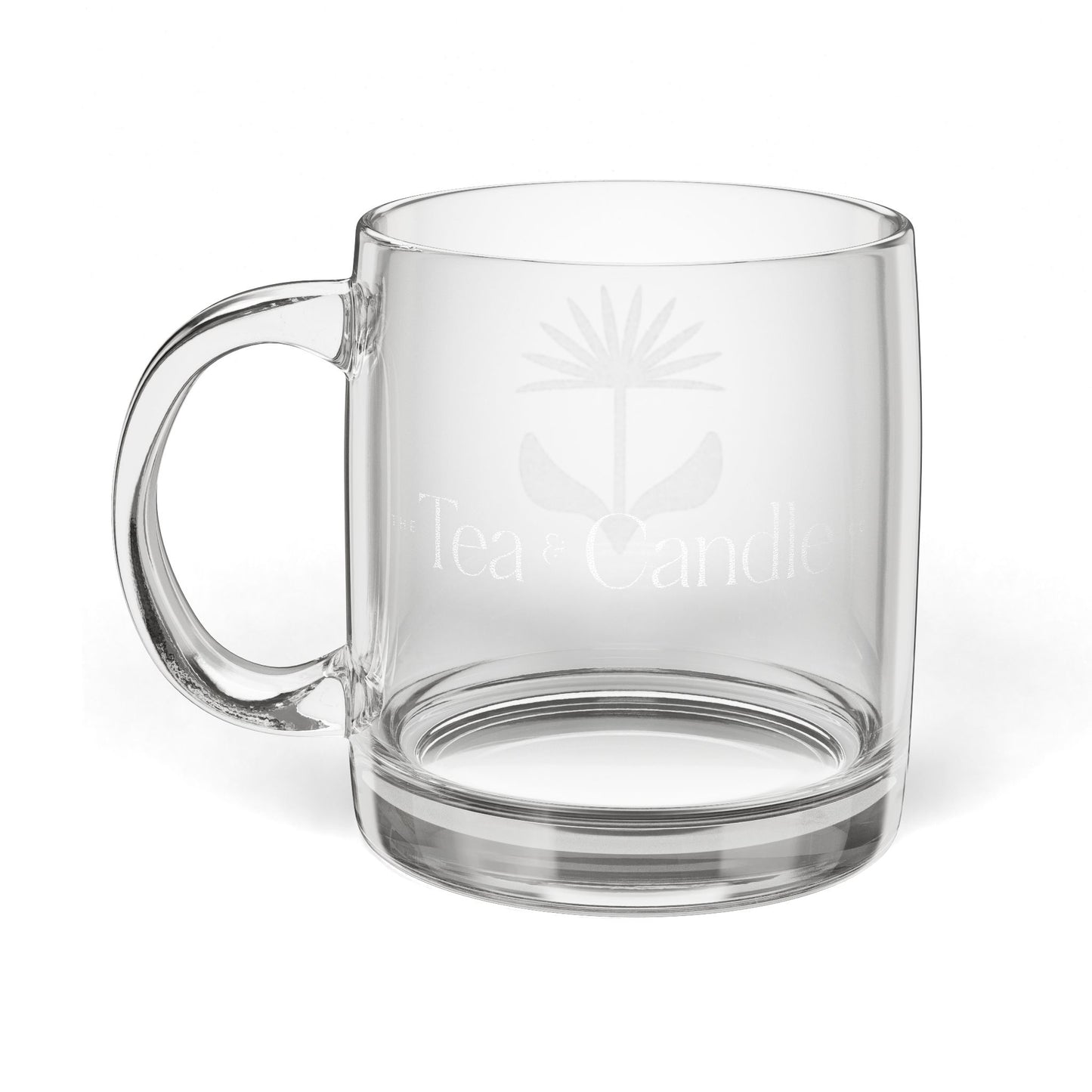 Premium Engraved Logo Glass Mug 12.25oz