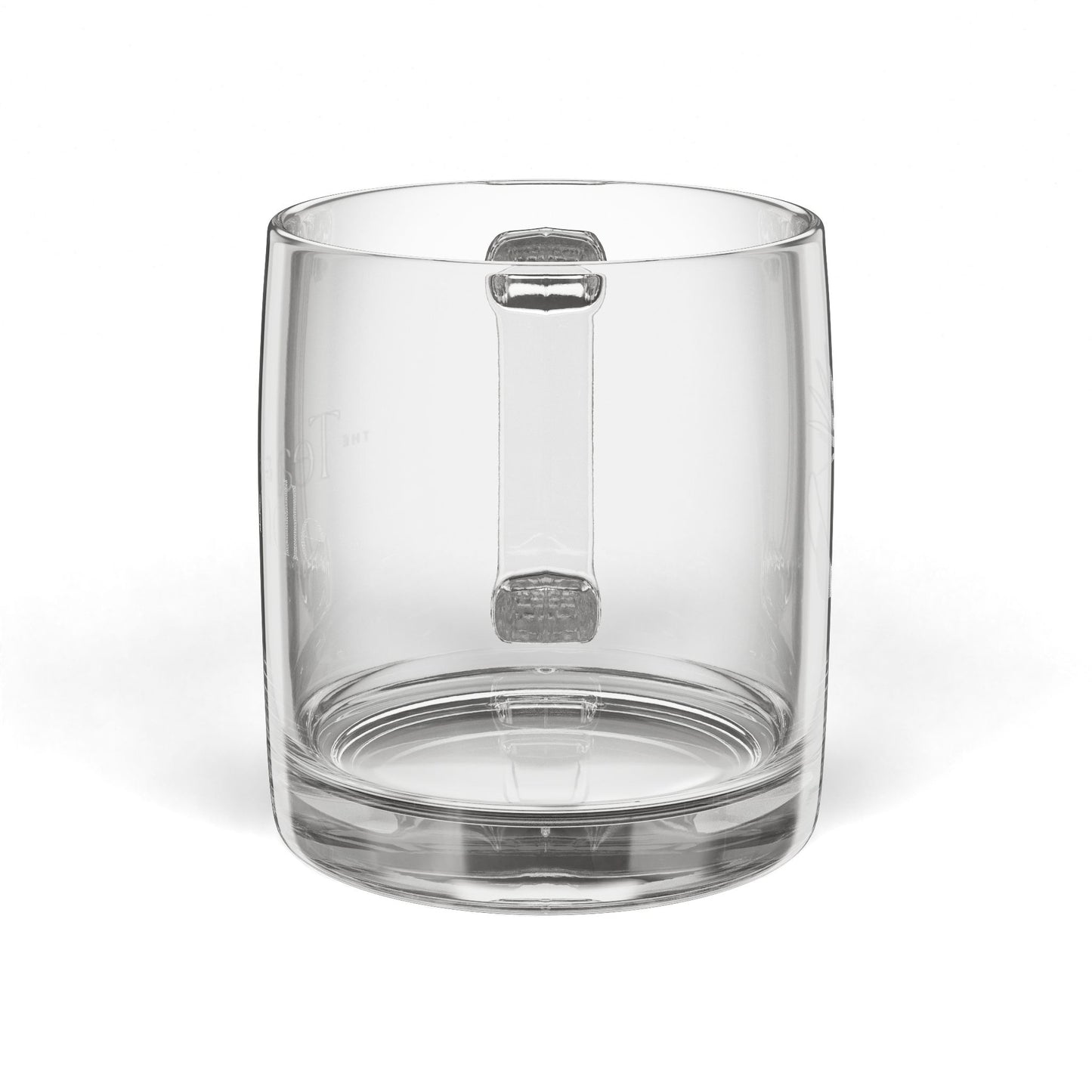 Premium Engraved Logo Glass Mug 12.25oz