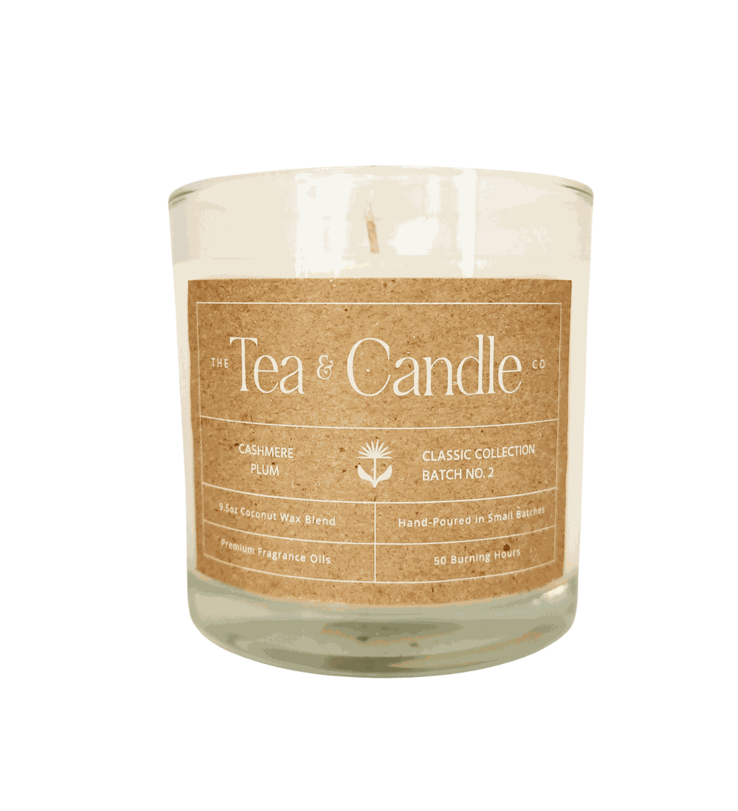 Cashmere Plum Coconut Wax Candle - The Tea & Candle Company